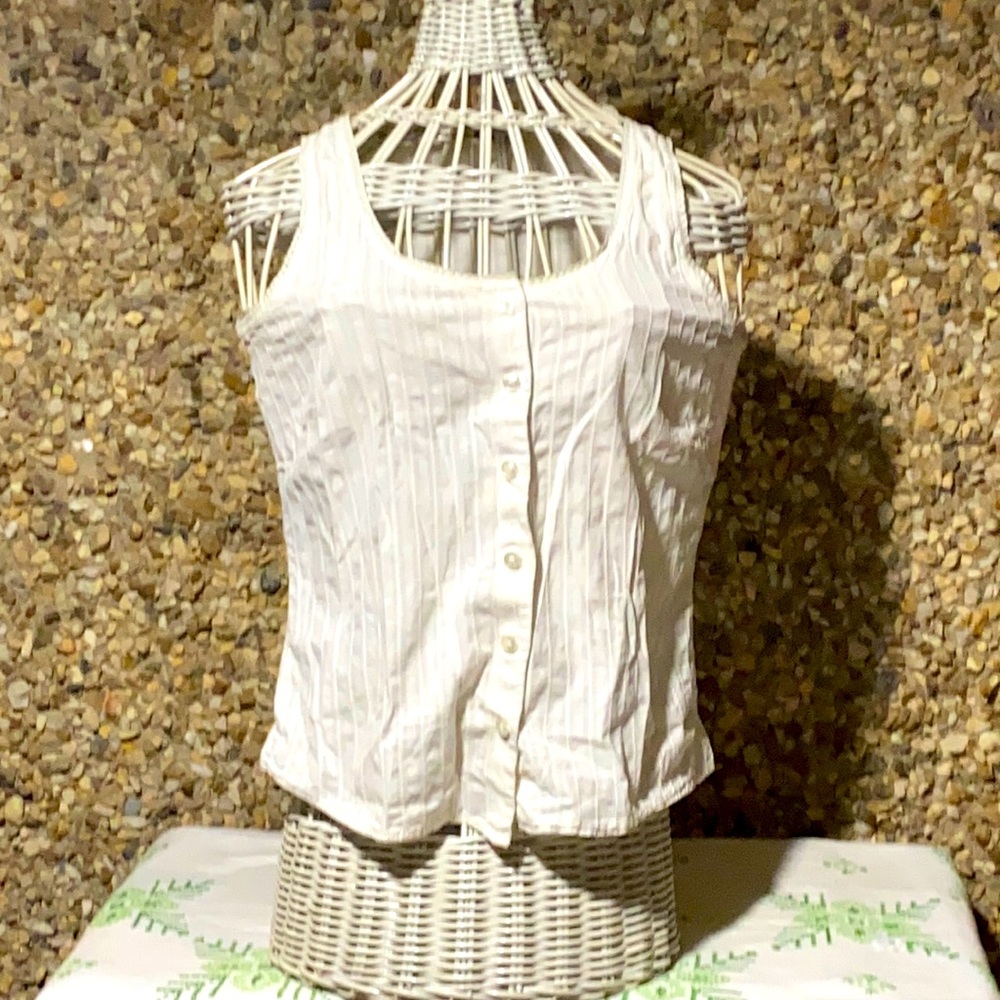 Lacy White Vest
